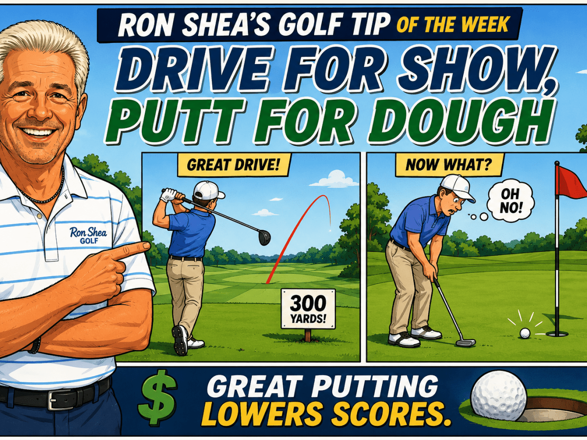 ⛳ Ron Shea’s Golf Tip of the Week: Drive for Show, Putt for&nbsp;Dough!