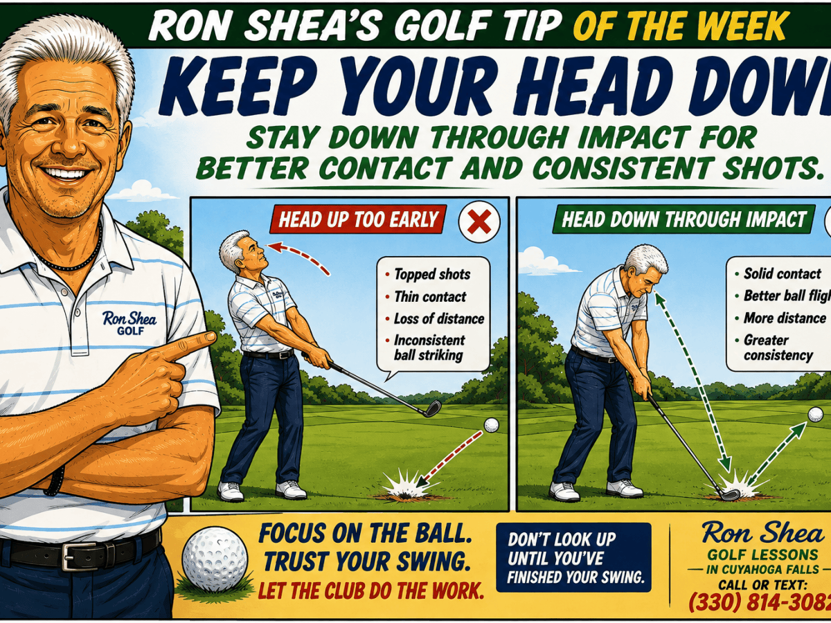 Keep Your Head Down | Ron Shea’s Golf Tip of the&nbsp;Week